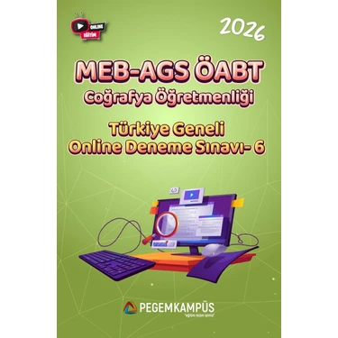 Pegem Kampüs 2026 MEB-AGS ÖABT Coğrafya Öğretmenliği Türkiye Geneli Online