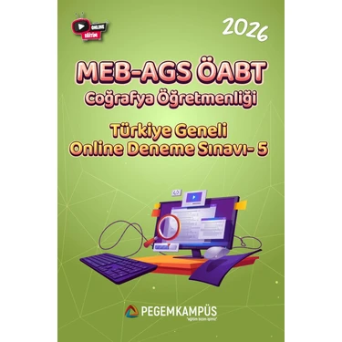 Pegem Kampüs 2026 MEB-AGS ÖABT Coğrafya Öğretmenliği Türkiye Geneli Online