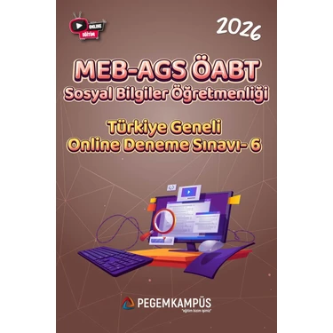 Pegem Kampüs 2026 MEB-AGS ÖABT Sosyal Bilgiler Öğretmenliği Türkiye Geneli