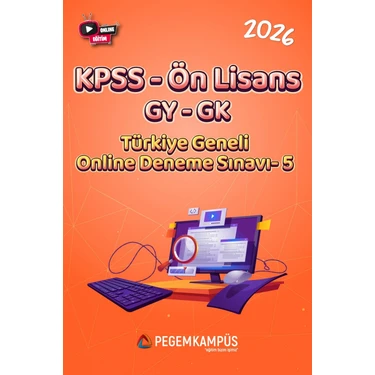 Pegem Kampüs 2026 KPSS Ön Lisans GYGK Türkiye Geneli Online