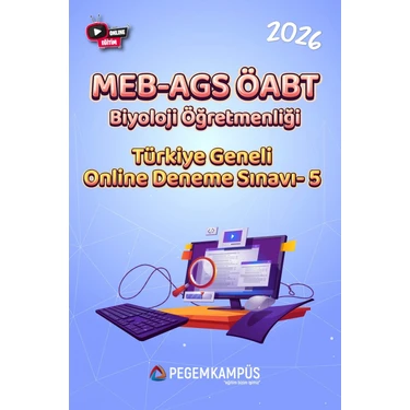 Pegem Kampüs 2026 MEB-AGS ÖABT Biyoloji Öğretmenliği Türkiye Geneli Online