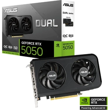 Asus Geforce DUAL-RTX5050-O8G 8gb Gddr6 128BIT 1xhdmı 3xdp Ekran