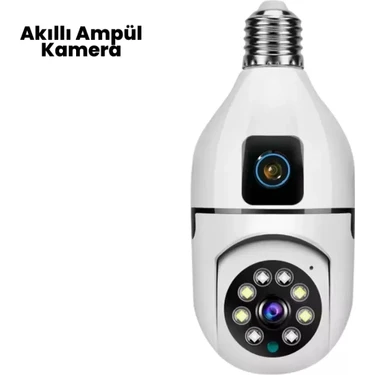 Nemere İthalat 1080P Wifi Ampul Kamerası Nemere