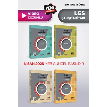 Marka Yayınları 2026 Nisan Güncel 8. Sınıf Lgs Çıkmış Sorular ve Meb Örnek Soruları Çalışma Kitabı
