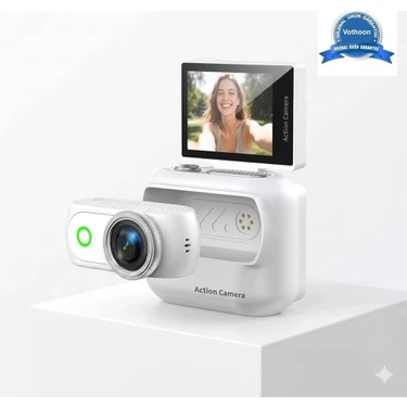 Zenvia 1080P Dijital Video Kamera (32GB) Kart Dijital Vlog Fotoğraf Makinesi  Türkçe