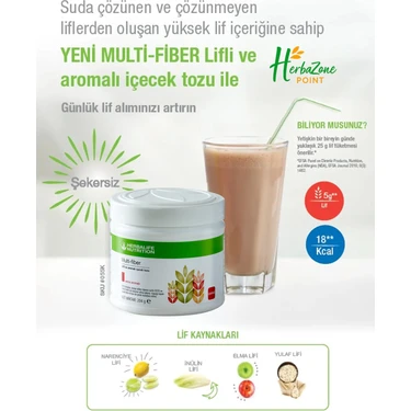 Herbalife Multi-Fiber - Lif Takviyesi ve Elma Aromalı Içecek Fiyatı
