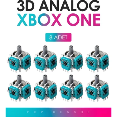 8 Adet Xbox Series S x One 3D Analog Joystick Motor Kol Tamir Yedek