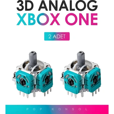 2 Adet Xbox Series S x One 3D Analog Joystick Motor Kol Tamir Yedek