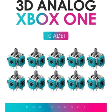 10 Adet Xbox Series S x One 3D Analog Joystick Motor Kol Tamir Yedek