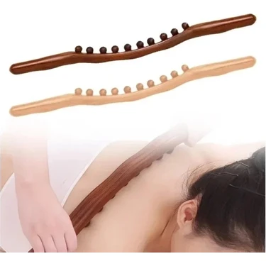 Nemere Ithalat 60 cm Doğal Ahşap Masaj