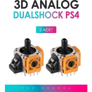2 Adet Ps4 3D Analog Joystick Motor Playstation 4 Dualshock Kol Tamir Yedek