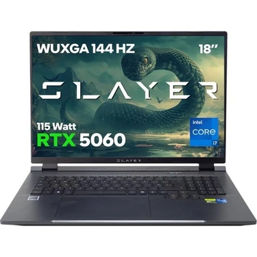 Game Garaj Slayer X7T XL-5060 C3 Intel Core I7 14650HX 32GB Ram 2tb SSD RTX5060 18" 144Hz Wuxga IPS