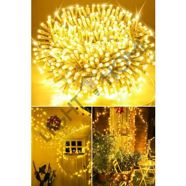 Light Home 80 LED 10 Metre Pilli Gün Işığı Işık Zinciri Bahçe Balkon Teras Süs Aydınlatma,