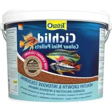 Hakay 10 Litre Cichlid Color Mini Yem ile Akvaryum