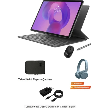 Lenovo Tab P11 Pro 11.2 Inç OLED 8gb Ram 256GB Tablet Yanında Klavye Mouse Kulaklık ve Tablet