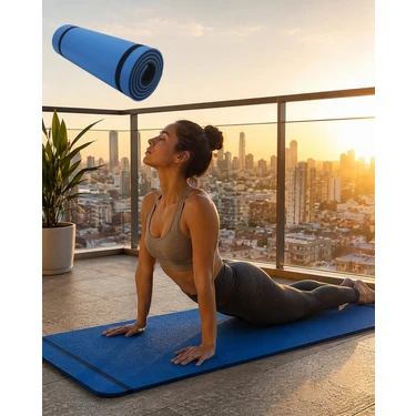 Twin Store 10 mm Spor Kamp Matı Çift Taraflı Kullanım Kaymaz Yüzey Hafif