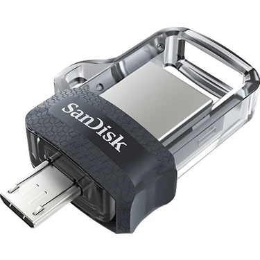 SanDisk Ultra Dual Drive 256GB Metalik Gri & Gümüş USB 3.0 Hızlı Okuma 150