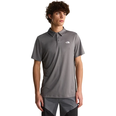 The North Face Tanken Erkek Gri Outdoor Polo Yaka T-Shirt