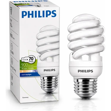 Philips 15-70W E27 Tasarruflu Spiral