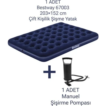 Bestway 67003 203X152 Çift Kişilik Şişme Yatak