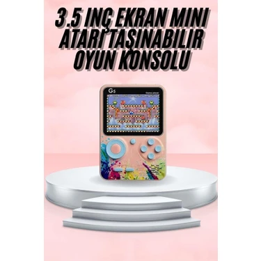 Ronanna 3.5 Inç Klasik Retro LCD Ekran 500 Oyunlu Oyun Konsolu Taşınabilir -