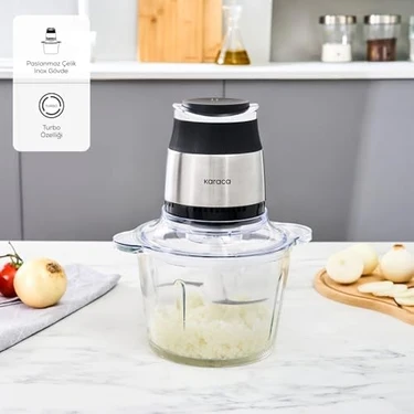 Esmo Home Karaca Megablend 3L Inox Doğrayıcı 100 W Güç ve 0,3 lt Kapasite ile Çok Fonksiyonlu