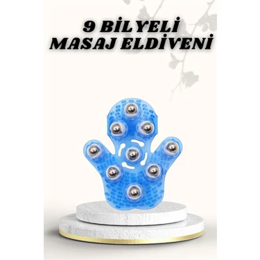 Ronanna 9 Bilyeli Masaj Eldiveni Giyilebilir Plastik Vücut Sıkılaştırıcı -