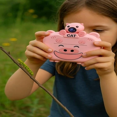 Kameralı Fotoğraf Yazıcısı Pembe