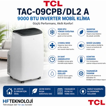 Tcl Tac-2 A 9000 Btu Inverter Mobil