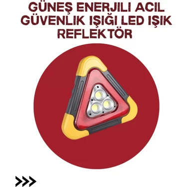 Nemere İthalat Alüminyum Gövdeli LED Üçgen Reflektörlü Acil Işık Nemere