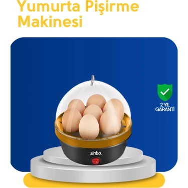 Nemere İthalat Otomatik Kapanma Özellikli Yumurta Pişirme Makinesi 7 Kapasiteli Nemere