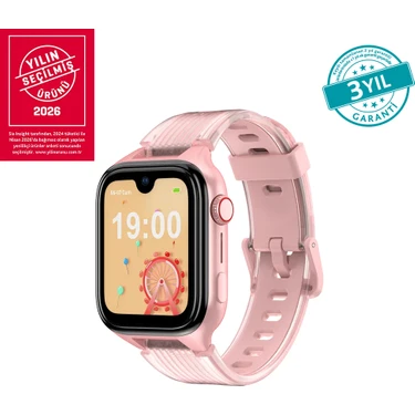Ttec Kidi Pro AMOLED Ekranlı GPS 4G Sim Kartlı Akıllı Çocuk Saati Balerin Pembesi