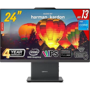 Lenovo ıdeacentre Aıo 24IRH9 Intel Core I5 13420H 8gb 1tb SSD Sıyah W11PRO 23,8" Fhd All In One