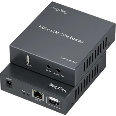 Dora Shopping 1080P Full Hd 60Hz HDMI Kvm Extender 60 Metre CAT5E/6 HDMI Menzil Genişletici
