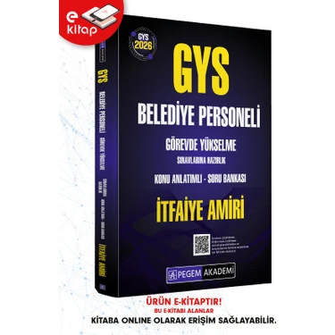 Pegem Akademi Yayıncılık 2026 Gys Belediye Personeli Görevde Yükselme Sınavlarına