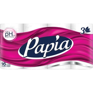 Papia Ultra Yumuşak 16'lı Platinum Tuvalet Kağıdı 4 Katlı Ekstra Dayanıklı