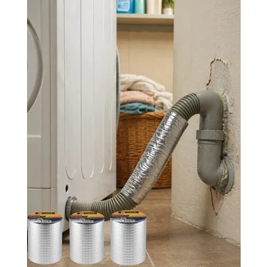 Zenvia 3 Lü Set Güçlü Yapışkanlı Su Yalıtım Bandı 72 mm 2 Metre