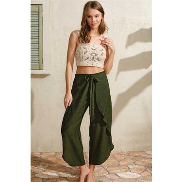 Zenvia  Kalın Askılı Oyuk U Yaka Cotton Düz Yazlık Uzun Dantel Detaylı Pijama