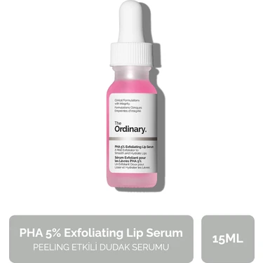 The Ordinary PHA 5% Exfoliating Lip Serum 15 ml Peeling Etkili Dudak Bakım