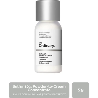 The Ordinary Sulfur 10% Powder-to-Cream Concentrate Görünümü Karşıtı Konsantre Toz