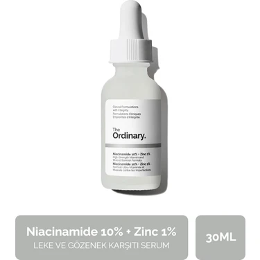 The Ordinary Niacinamide 10% + Zinc 1% - Leke ve Gözenek Görünümü Karşıtı Serum