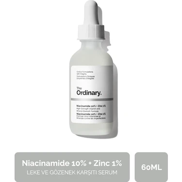 The Ordinary Niacinamide 10% + Zinc 1% Serum 60ml Tüm Cilt Tipleri İçin Nemlendirici