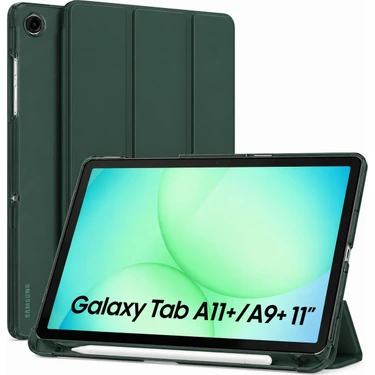 M.TK Moveteck Samsung Galaxy Tab A11 Plus/a9 Plus 11 Inç Uyumlu Kılıf Akıllı Smart Uyku Modlu Pen