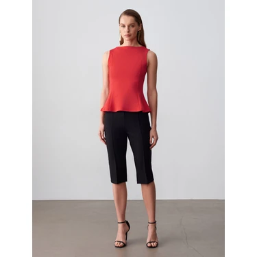 Dilvin 21001 Kayık Yaka Peplum