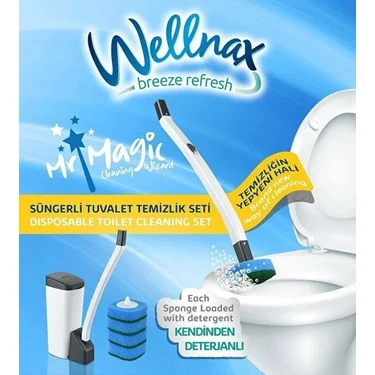 Wellnax Breeze Refresh Özel Süngerli Tuvalet Temizleme Seti Fiyatı