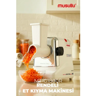 Musullu Et Kıyma Makinesi Rendeli 1800