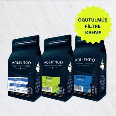Moliendo Ekonomik Filtre Kahve Avantaj Paketi (Öğütülmüş Filtre Kahve 3*250