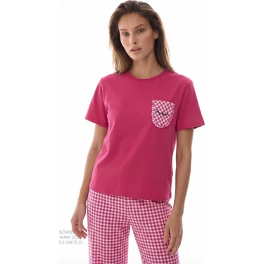 Penti Fuşya Cozy Heart Pamuklu Pantolon Pijama