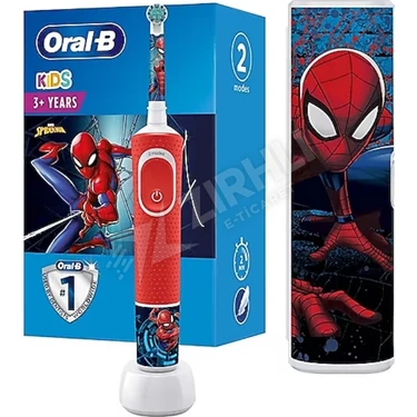 Oral-B Şarj Edilebilir Çocuk Diş Fırçası Orta Sertlikte Kılı Spiderman 2