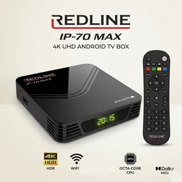 Redline IP-70 Max Android TV Box 4K UHD 16 GB Depolama 2 GB RAM Wi-Fi Bağlantı